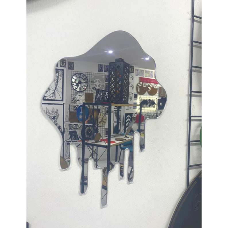 Dripping Acrylic Mirror Wall Art