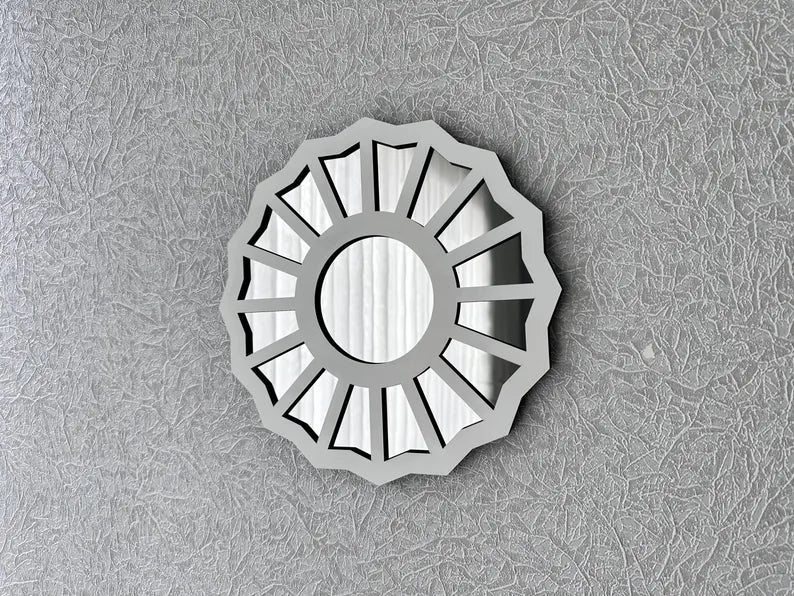 The Divine Feminine – Geometric Sunburst Acrylic Mirror Wall Art