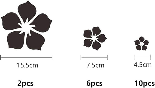 3D Flower Acrylic Mirror Wall Stickers