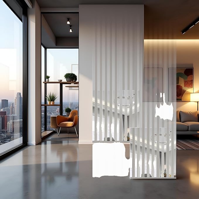 Silver Striped Mirror Wall Stickers (20-Piece Acrylic Border Decal Set – 5×20 cm)