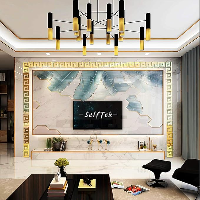 Gold Acrylic Mirror Wall Stickers