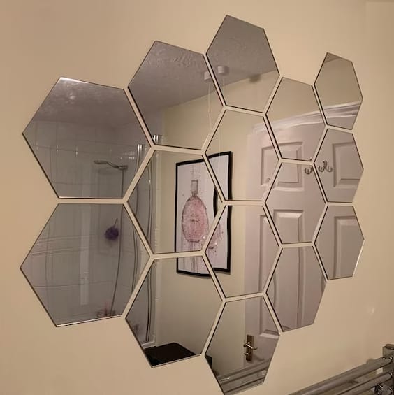 Premium Acrylic Mirror Hexagons