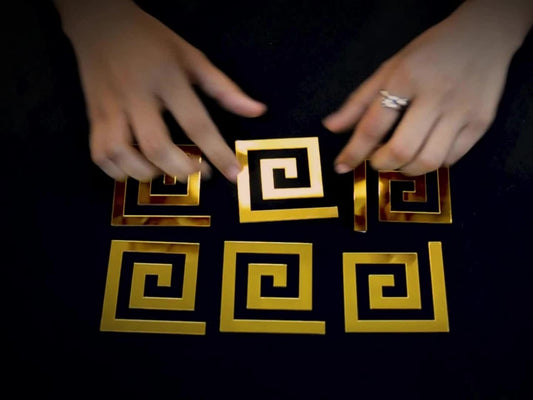 Acrylic Mirror Wall Stickers – Golden & Silver