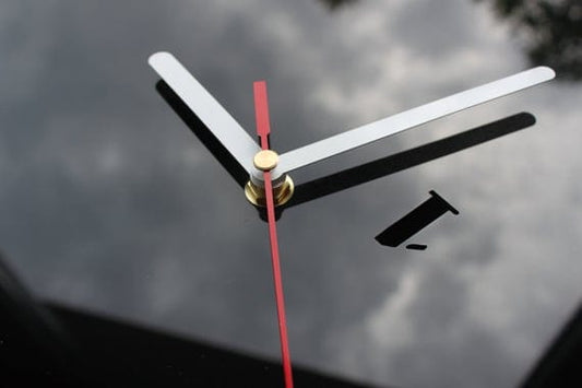 Falling Number Black DIY Wall Clock