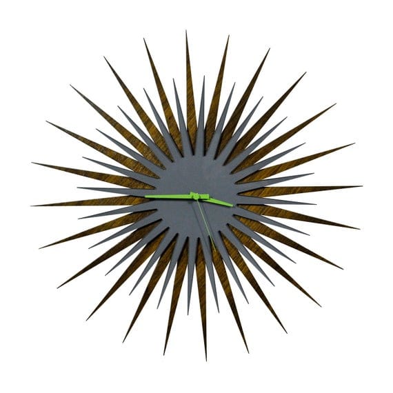 George Oliver Oversized Modern Wooden Wall Clock