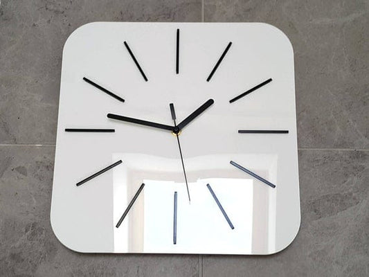 Simple Silent Square Acrylic Wall Clock