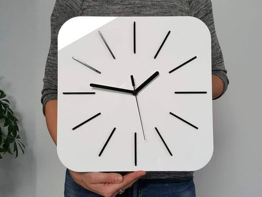 Simple Silent Square Acrylic Wall Clock