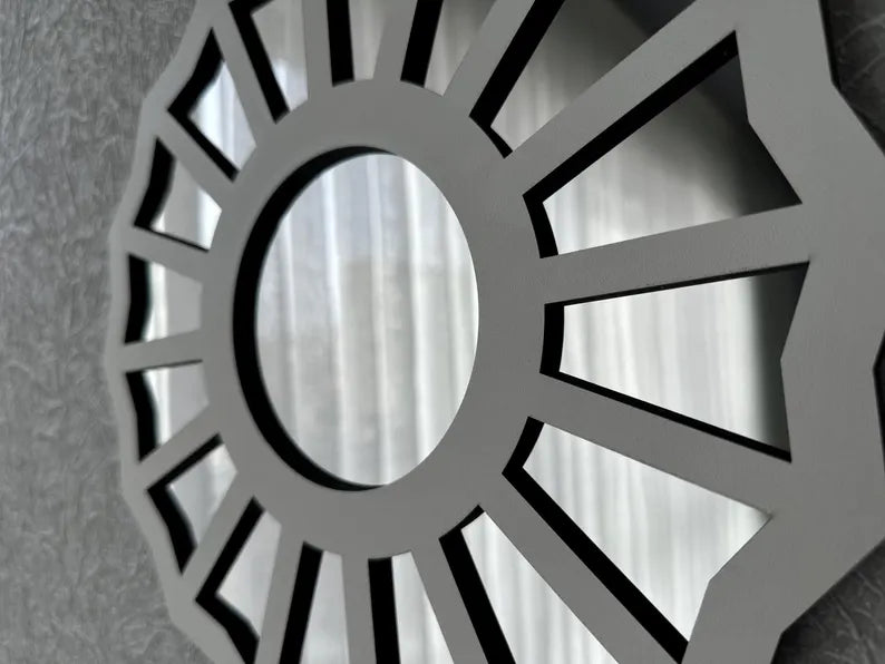 The Divine Feminine – Geometric Sunburst Acrylic Mirror Wall Art