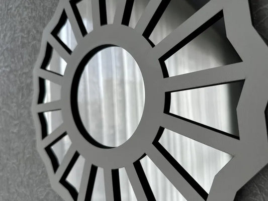 The Divine Feminine – Geometric Sunburst Acrylic Mirror Wall Art